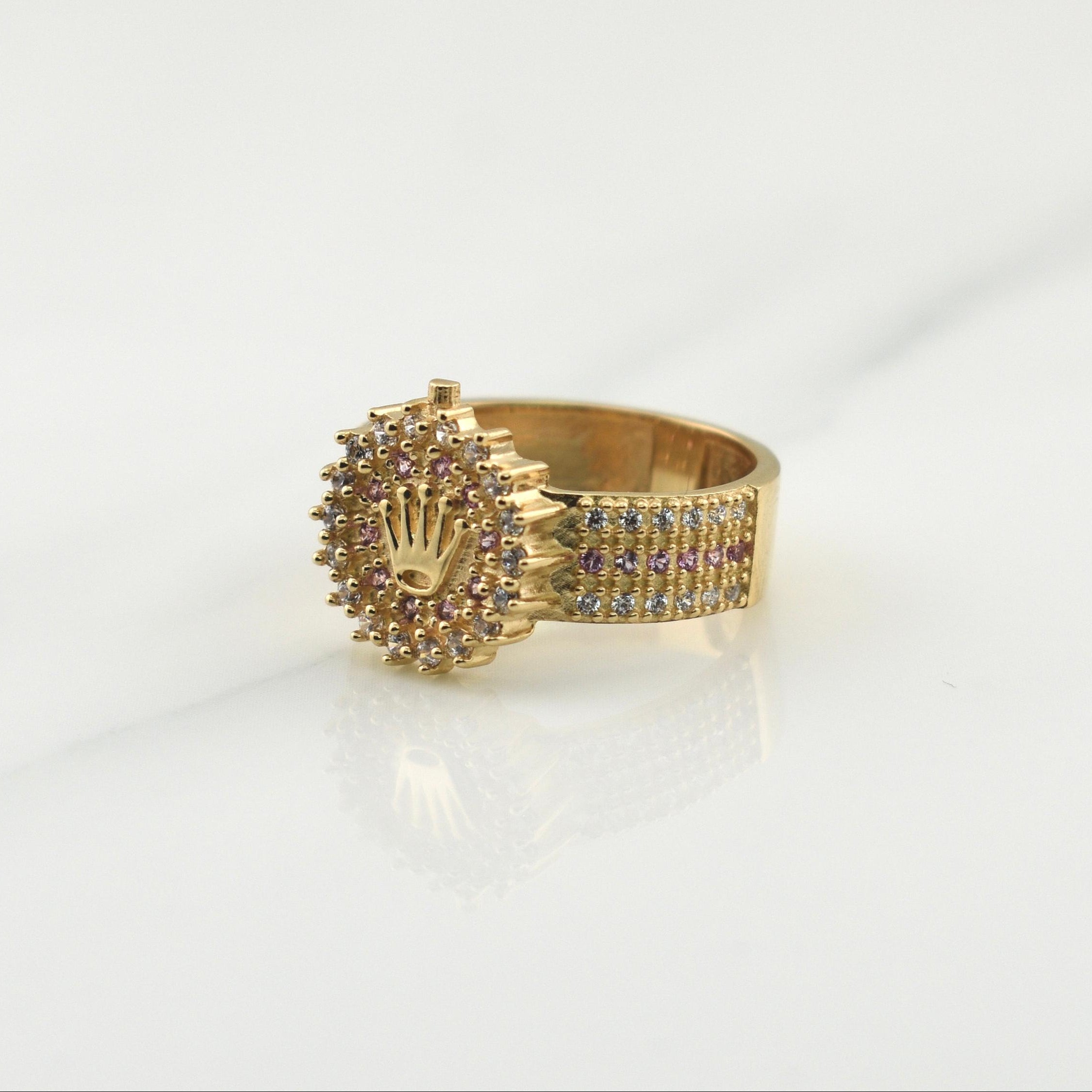 Anillo Corona 5.15gr / T5 1/2 / Oro Amarillo 18K !
