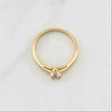 Anillo Solitario 2.6gr / T6 1/4 / Oro Amarillo 18K !