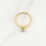 Anillo Solitario 2.2gr / T6 3/4 / Oro Amarillo 18K !