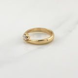 Anillo Abrazo 4.15gr / T6 1/2 / Oro Amarillo 18K !
