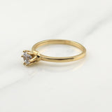 Anillo Solitario 2.2gr / T6 3/4 / Oro Amarillo 18K !