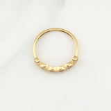 Anillo Linea De Ojos 1gr / T5 / Oro Amarillo 18K !