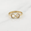 Anillo Infinito 1.45gr / T5 1/4 / Oro Amarillo 18K !