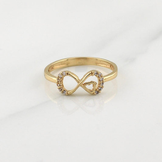 Anillo Infinito 1.45gr / T5 1/4 / Oro Amarillo 18K !