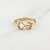 Anillo Infinito 1.45gr / T5 1/4 / Oro Amarillo 18K !