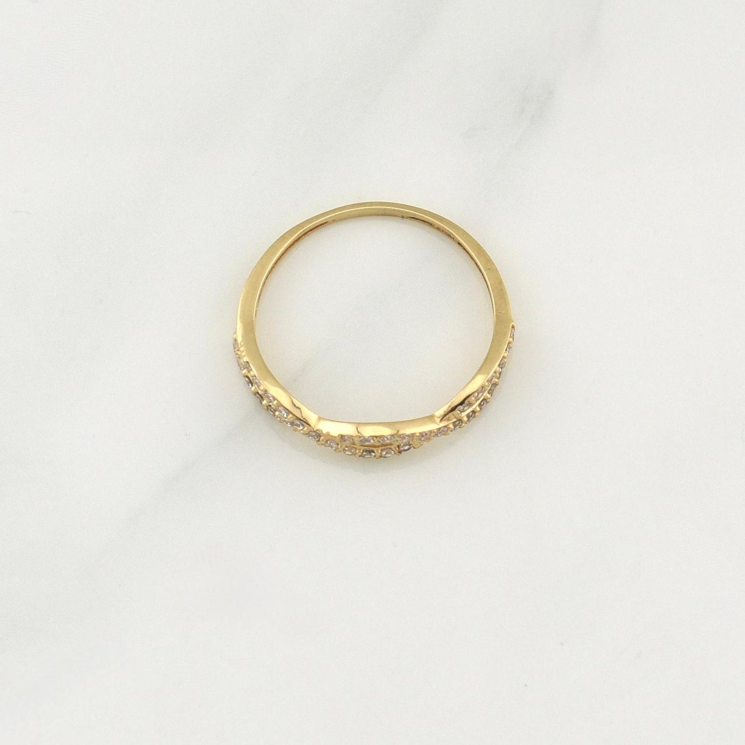 Anillo Infinitos 1.8gr / T7 3/4 / Oro Amarillo 18K !