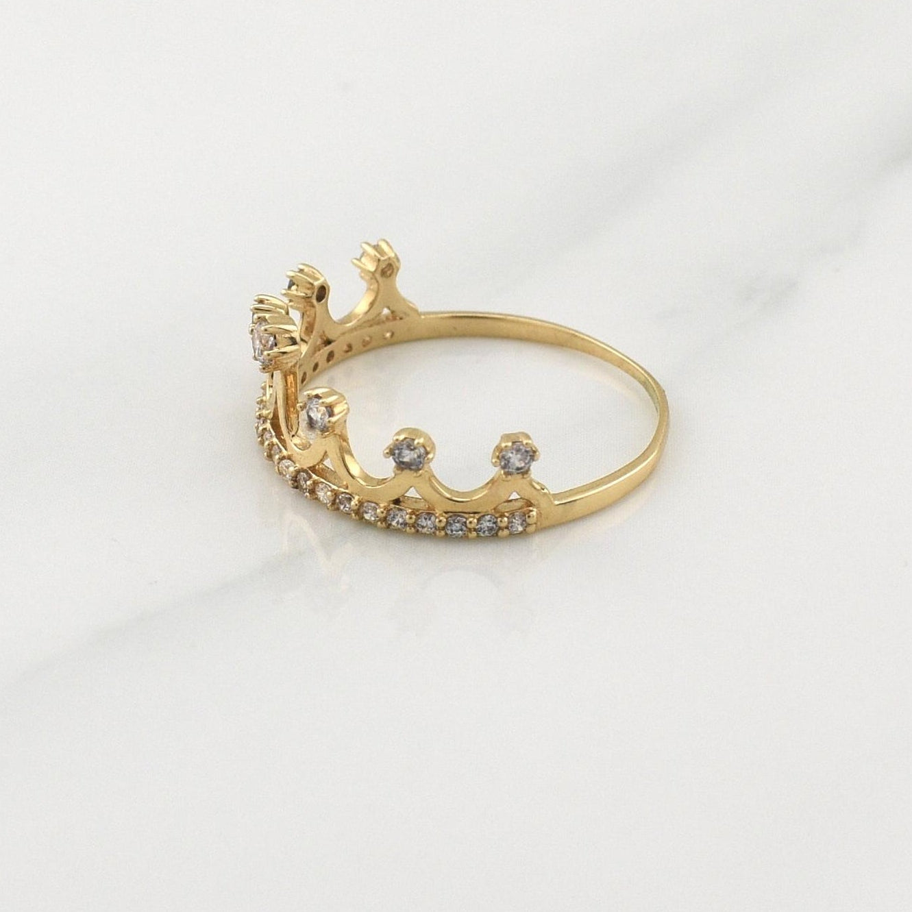 Anillo Corona 1.4gr / T6 / Oro Amarillo 18K !