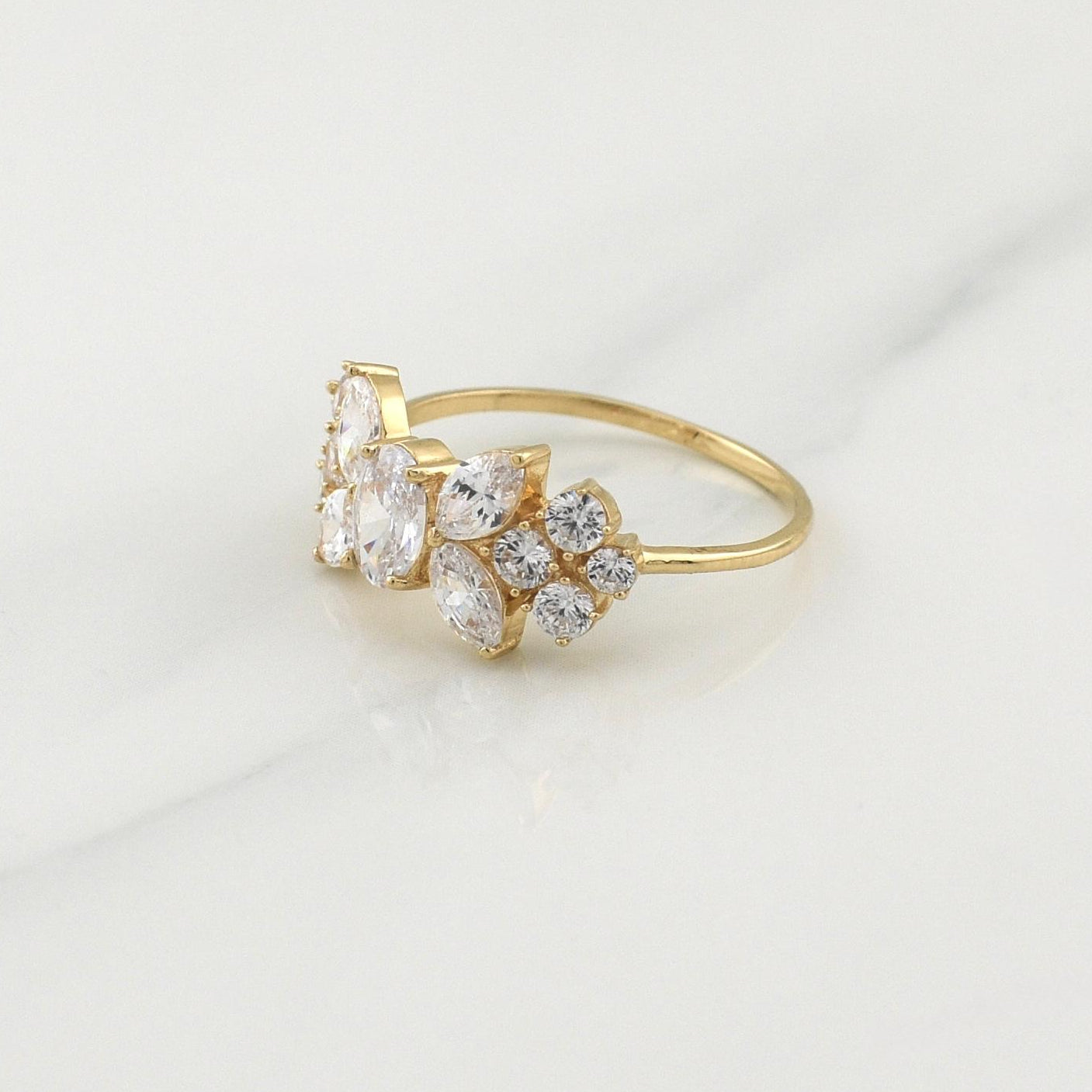 Anillo Muerdago 2.6gr / T7 / Oro Amarillo 18K !