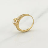 Anillo Solitario Corazon Churumbela 2.9gr / T6 1/2 / Oro Amarillo 18K !