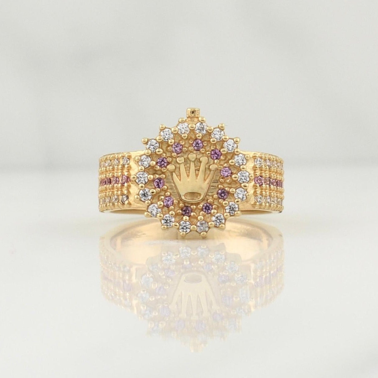 Anillo Corona 5.15gr / T5 1/2 / Oro Amarillo 18K !