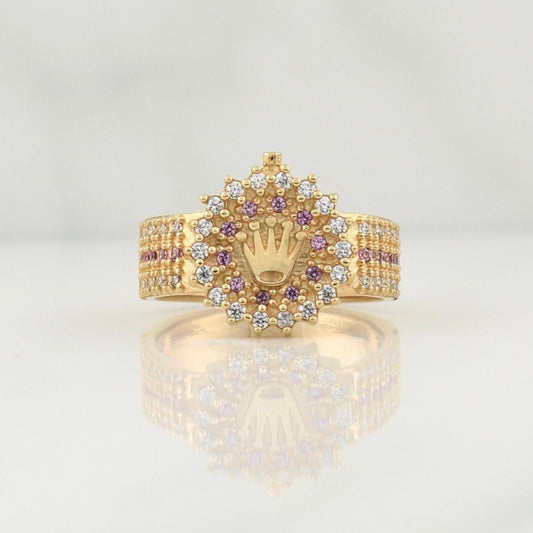 Anillo Corona 5.15gr / T5 1/2 / Oro Amarillo 18K !