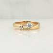 Anillo Abrazo 4.15gr / T6 1/2 / Oro Amarillo 18K !