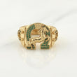 Anillo Caballo Herraduras 8.75gr / T10 3/4 / Oro Amarillo 18K !