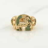 Anillo Caballo Herraduras 8.75gr / T10 3/4 / Oro Amarillo 18K !