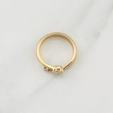 Anillo Abrazo 4.15gr / T6 1/2 / Oro Amarillo 18K !
