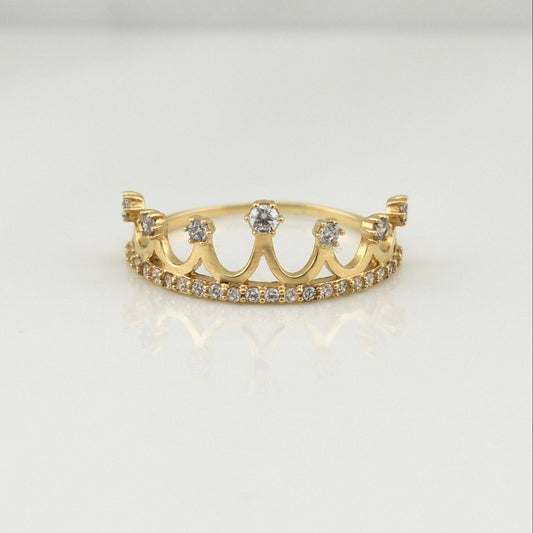 Anillo Corona 1.4gr / T6 / Oro Amarillo 18K !