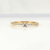 Anillo Solitario Churumbela 1.8gr / T6 1/4 / Oro Amarillo 18K !