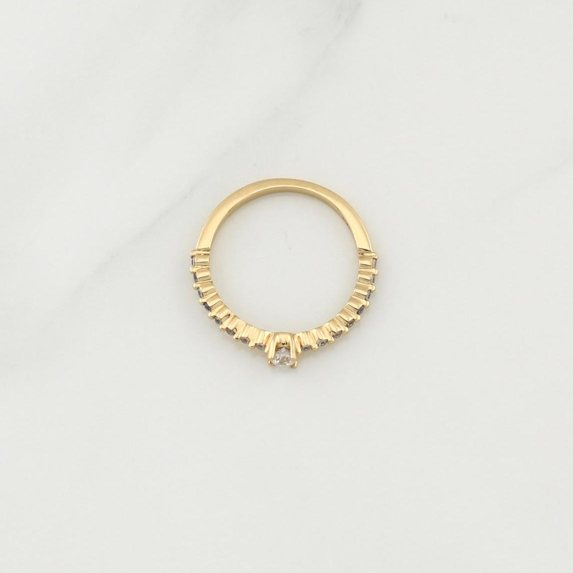 Anillo Solitario Churumbela 1.8gr / T6 1/4 / Oro Amarillo 18K !