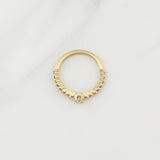 Anillo Solitario Churumbela 1.8gr / T6 1/4 / Oro Amarillo 18K !