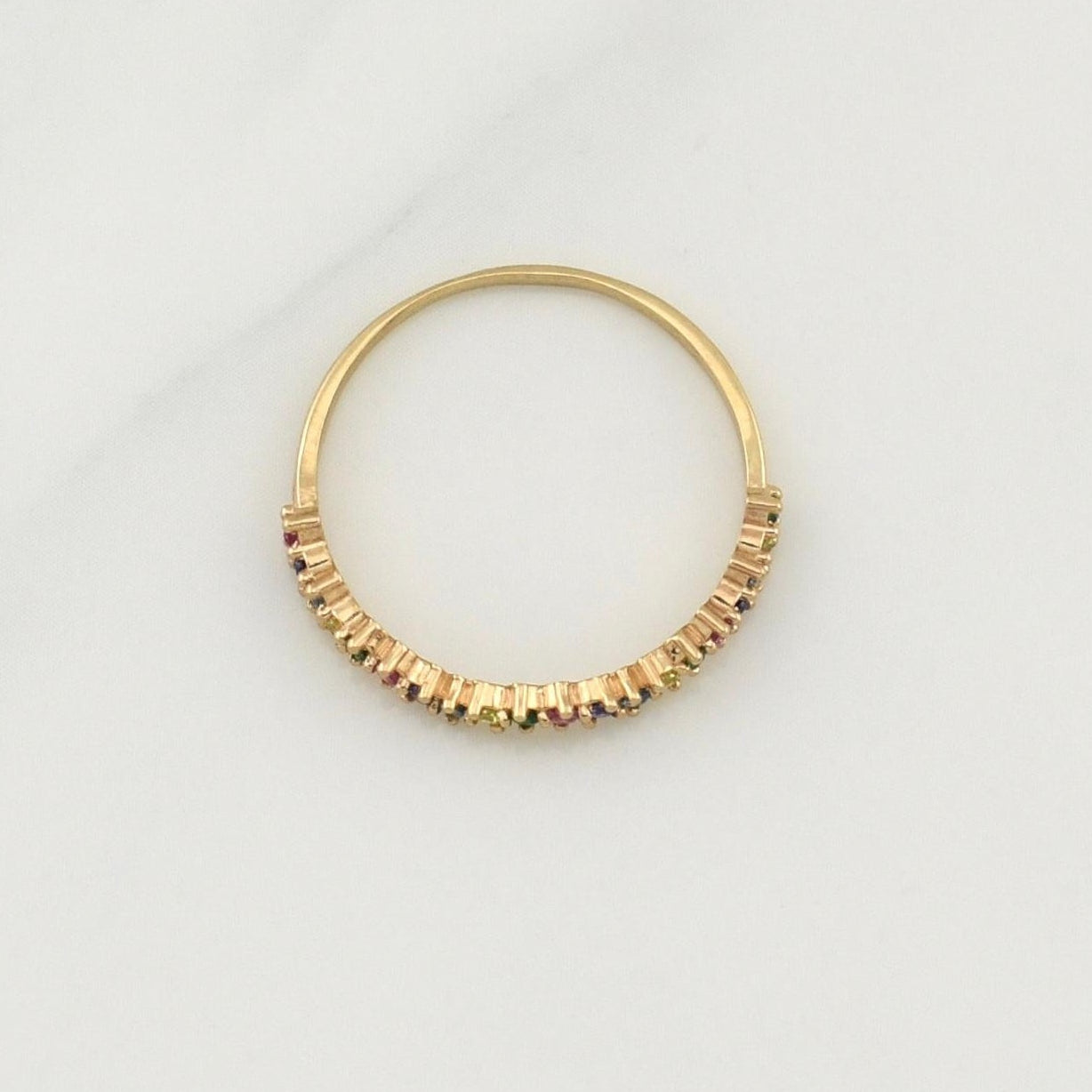 Anillo Churumbela Curvo 1.25gr / T7 1/4 / Oro Amarillo 18K !