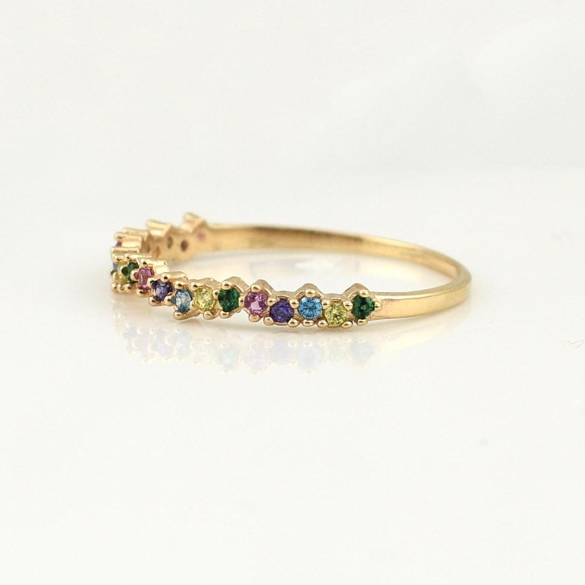 Anillo Churumbela Curvo 1.25gr / T7 1/4 / Oro Amarillo 18K !