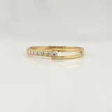 Anillo Mitad Churumbela 1.1gr / T7 1/2 / Oro Amarillo 18K !
