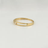Anillo Mitad Churumbela 1.1gr / T7 1/2 / Oro Amarillo 18K !
