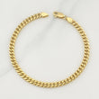 Pulso Cubano 4.6gr / 8 in / 4.6mm Oro Amarillo +3 18K !