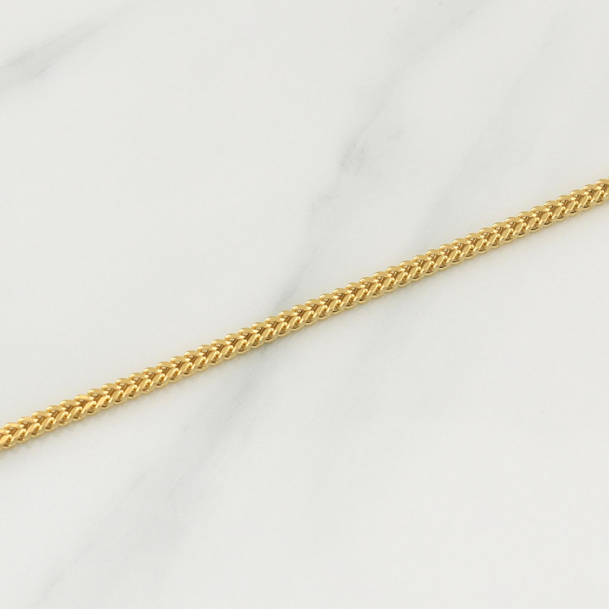 Cadena Franco 6.9gr / 24 in / 2.15mm Oro Amarillo +3 18K !