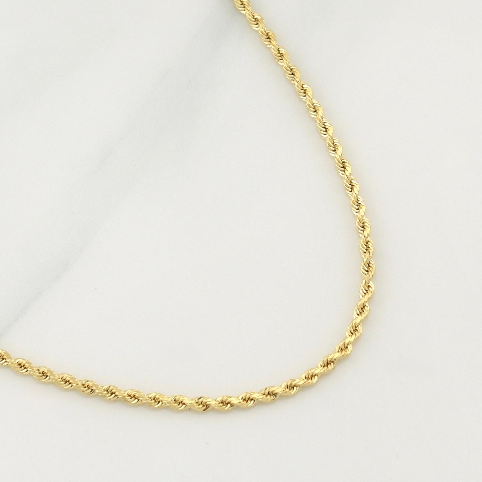 Cadena Lazo 5gr / 24 in / 2mm Oro Amarillo +3 18K !