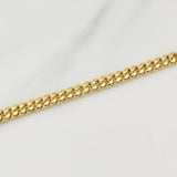 Pulso Cubano 4.3gr / 7 3/4 in / 4.6mm Oro Amarillo +3 18K !