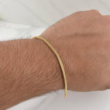 Pulso Franco 2.3gr / 7 in / 2.2mm Oro Amarillo +3 18K !