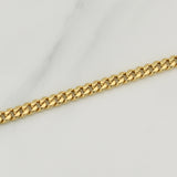 Cadena Cubana 11gr / 24 in / 4.5mm Oro Amarillo +3 18K !