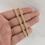 Cadena Cubana 11.05gr / 24 in / 4.5mm Oro Amarillo +3 18K !