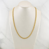 Cuban Links 9.35gr / 20 in / 4.6mm Yellow Gold +3 18K !