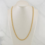 Cadena Cubana 11gr / 24 in / 4.5mm Oro Amarillo +3 18K !