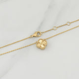 Cadena Trebol Aro Seguido 3.45gr / 18 in / 1.1mm Oro Amarillo +4 18K !