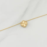 Cadena Trebol Aro Seguido 3.45gr / 18 in / 1.1mm Oro Amarillo +4 18K !