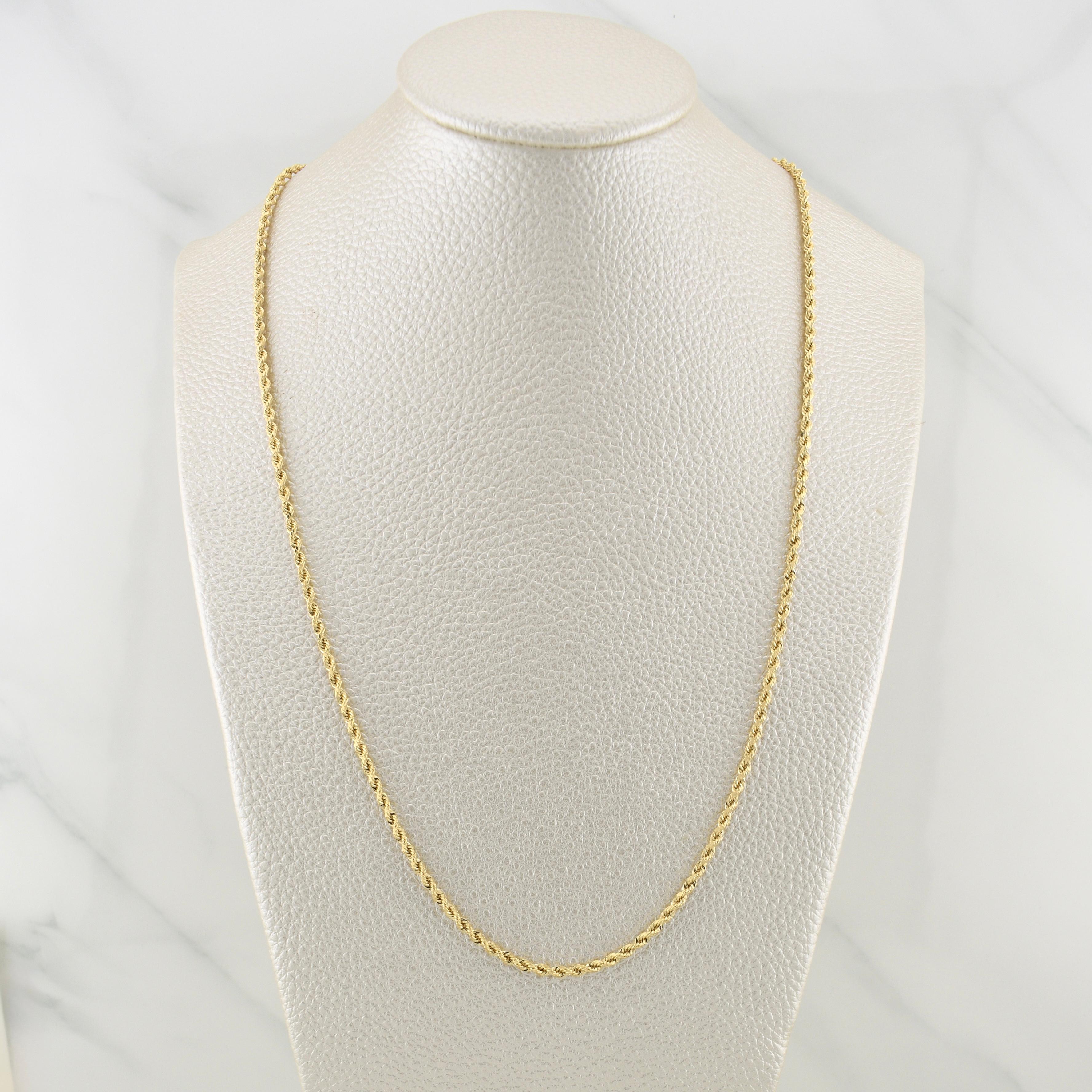 Cadena Lazo 4.95gr / 24 in / 2mm Oro Amarillo +3 18K !