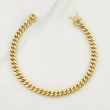 Pulso Cubano 6.20gr / 8 1/2 in / 6.1mm Oro Amarillo +3 18K !