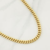 Cadena Cubana 11.05gr / 20 1/2 in / 6.1mm Oro Amarillo +3 18K !