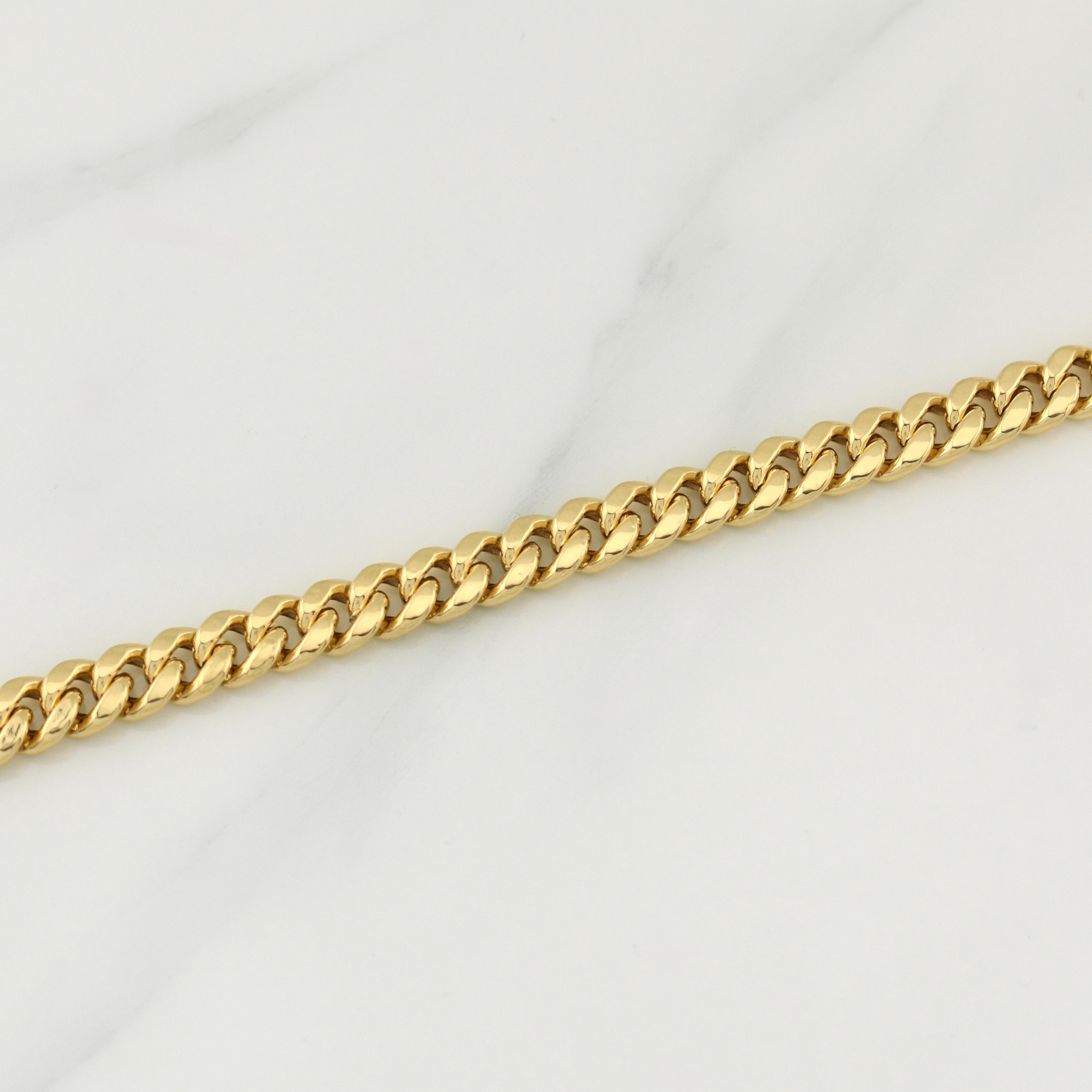 Cadena Cubana 11.05gr / 20 1/2 in / 6.1mm Oro Amarillo +3 18K !