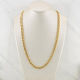 Cadena Cubana 12.95gr / 24 1/2 in / 6.05mm Oro Amarillo +3 18K !
