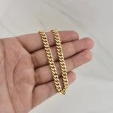 Cadena Cubana 12.9gr / 24 in / 6.1mm Oro Amarillo +3 18K !