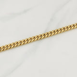 Cadena Cubana 14.8gr / 20 in / 6.7mm Oro Amarillo +3 18K !