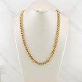 Cadena Cubana 14.8gr / 20 in / 6.7mm Oro Amarillo +3 18K !