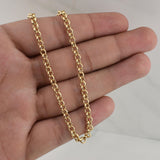 Cadena Roll-On 13.4gr / 24 in / 4.2mm Oro Amarillo +3 18K !