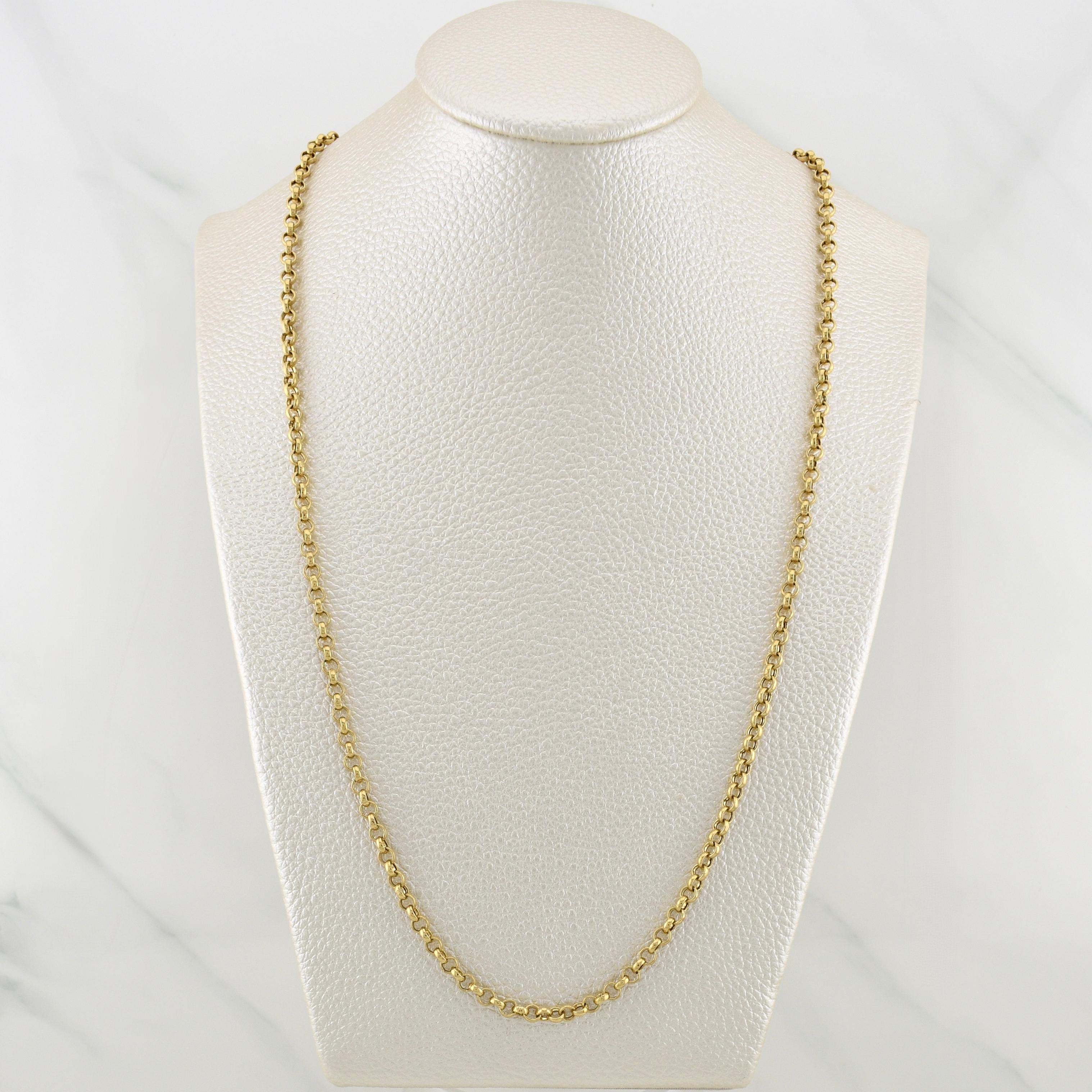 Cadena Roll-On 10gr / 28 1/4 in / 3.25mm Oro Amarillo +3 18K !