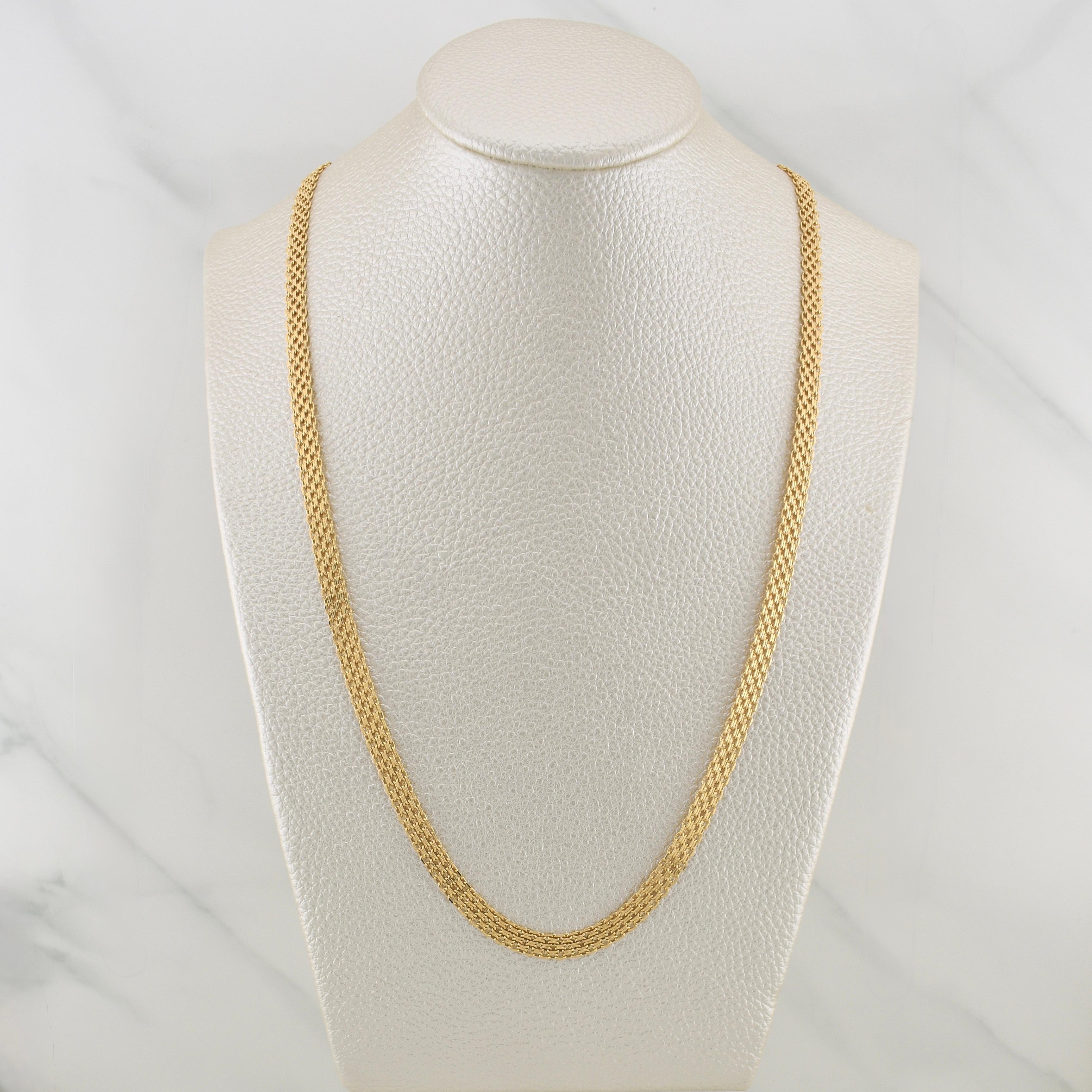 Cadena China 8.2gr / 23 3/4 in / 4.65mm Oro Amarillo +1 18K !