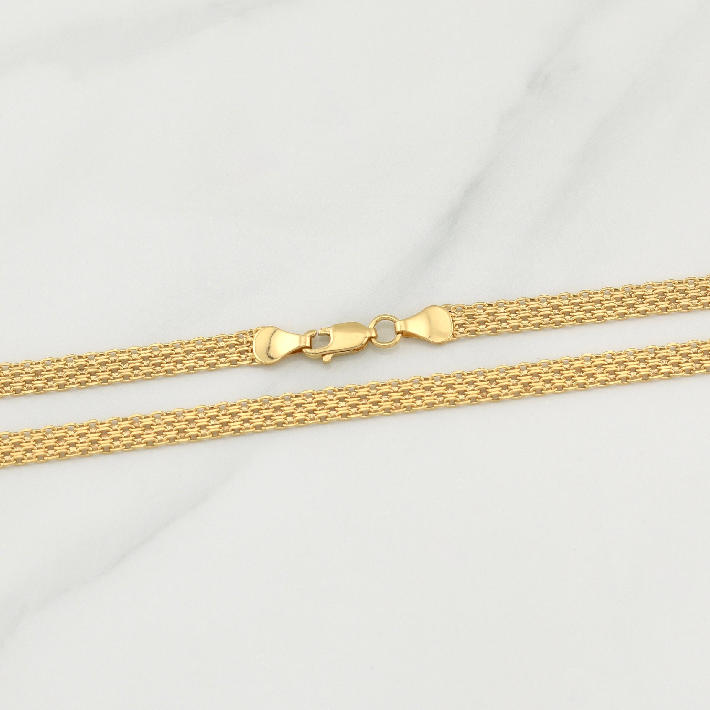 Cadena China 6.9gr / 19 3/4 in / 4.65mm Oro Amarillo +1 18K !